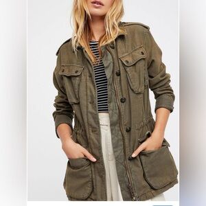 Vintage Vibe Free People ‘Not Your Brother’s’ Surplus Jacket — Size M, Excellent